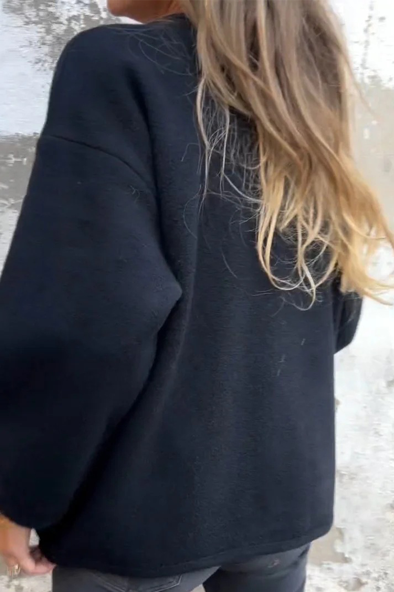 Julieta | Casual outerwear with pocket buttons and O-neck
