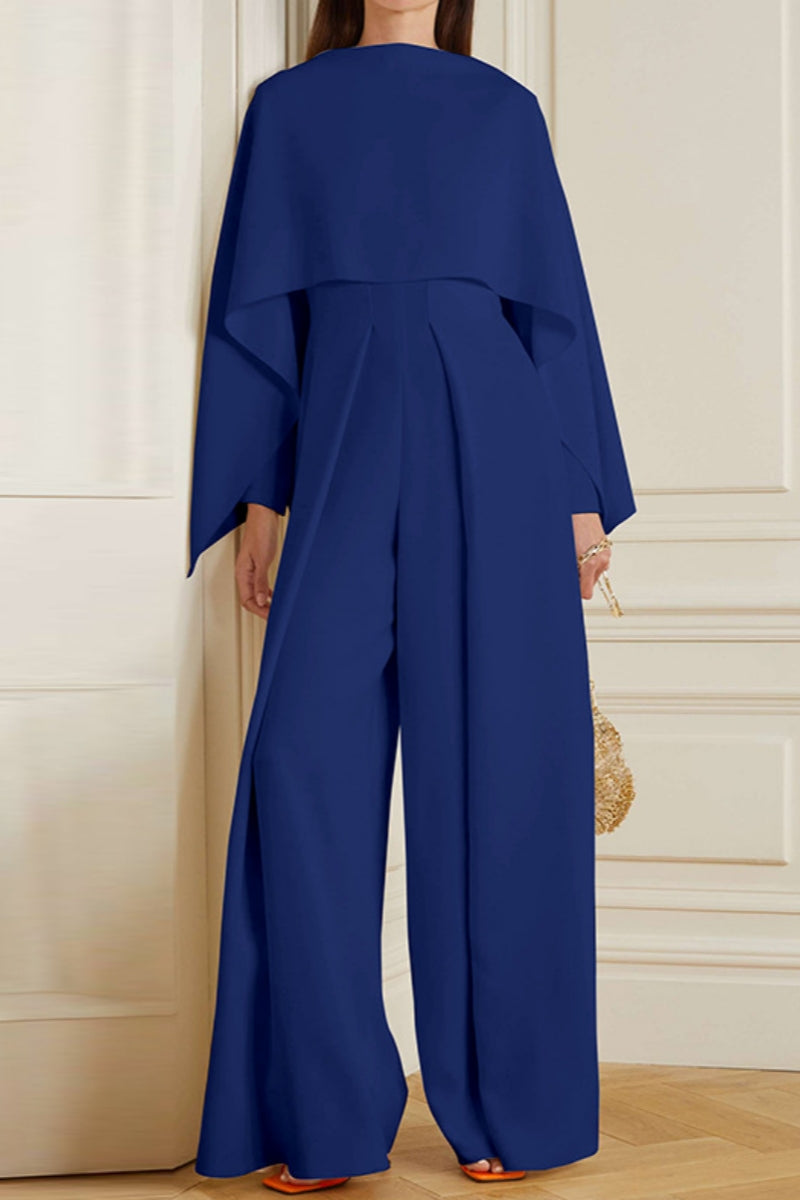 Katja | Casual O-neck patchwork jumpsuits with regular fit