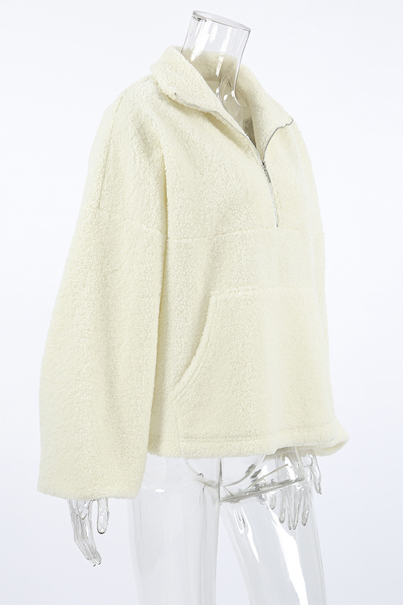 Kendra | Casual hoodie with zip and turn-down collar for everyday wear