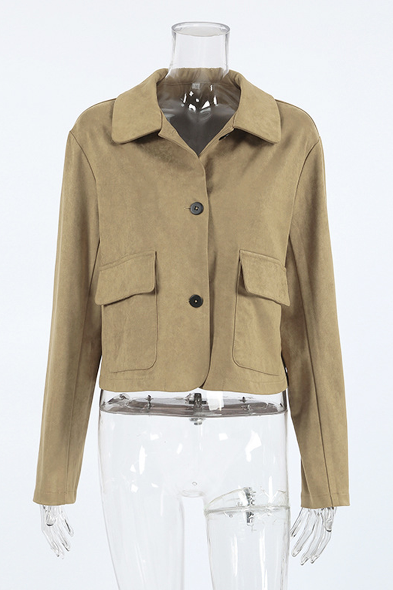 Katrin | Casual everyday outerwear with buttons and turn-down collar