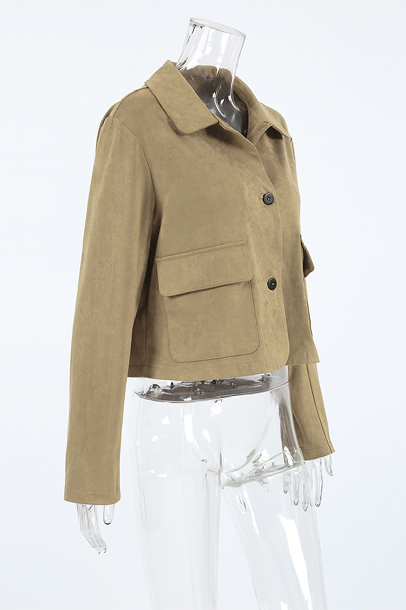 Katrin | Casual everyday outerwear with buttons and turn-down collar