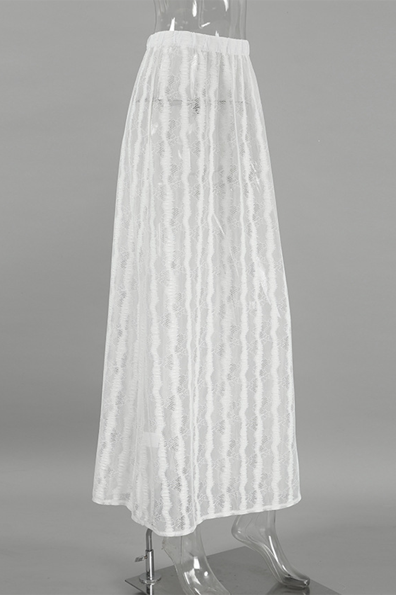 Leila | Sexy hollow-out see-through loose A-type high waist pants