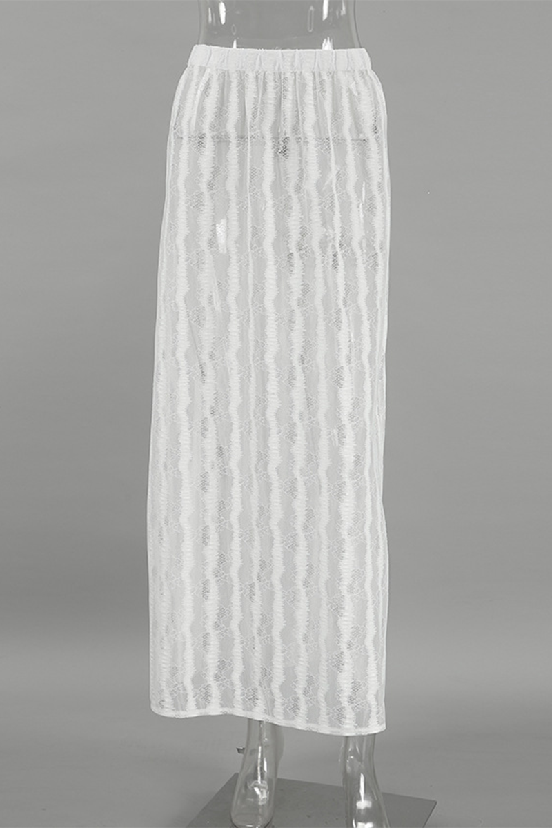 Leila | Sexy hollow-out see-through loose A-type high waist pants