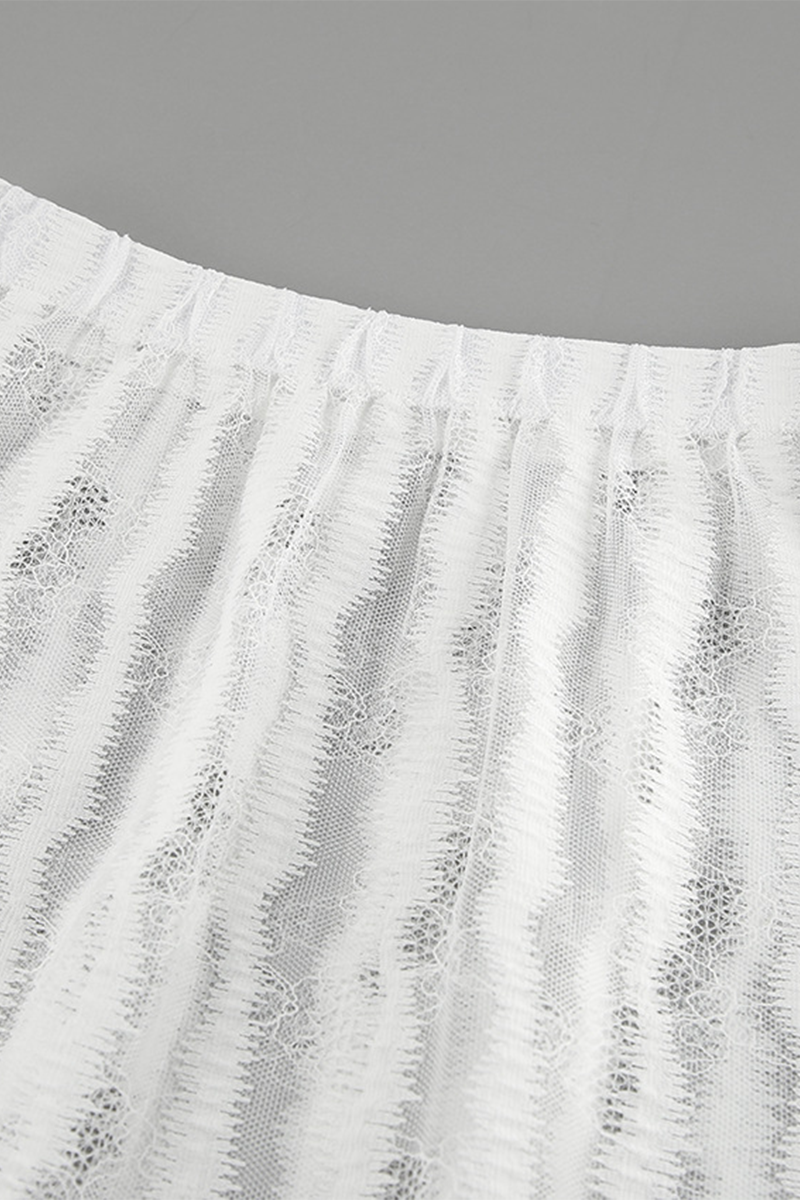 Leila | Sexy hollow-out see-through loose A-type high waist pants