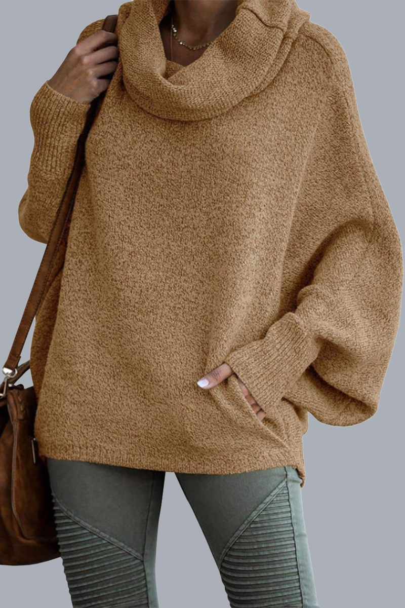 Leonor | Casual, daily sweaters with pocket shawl collar