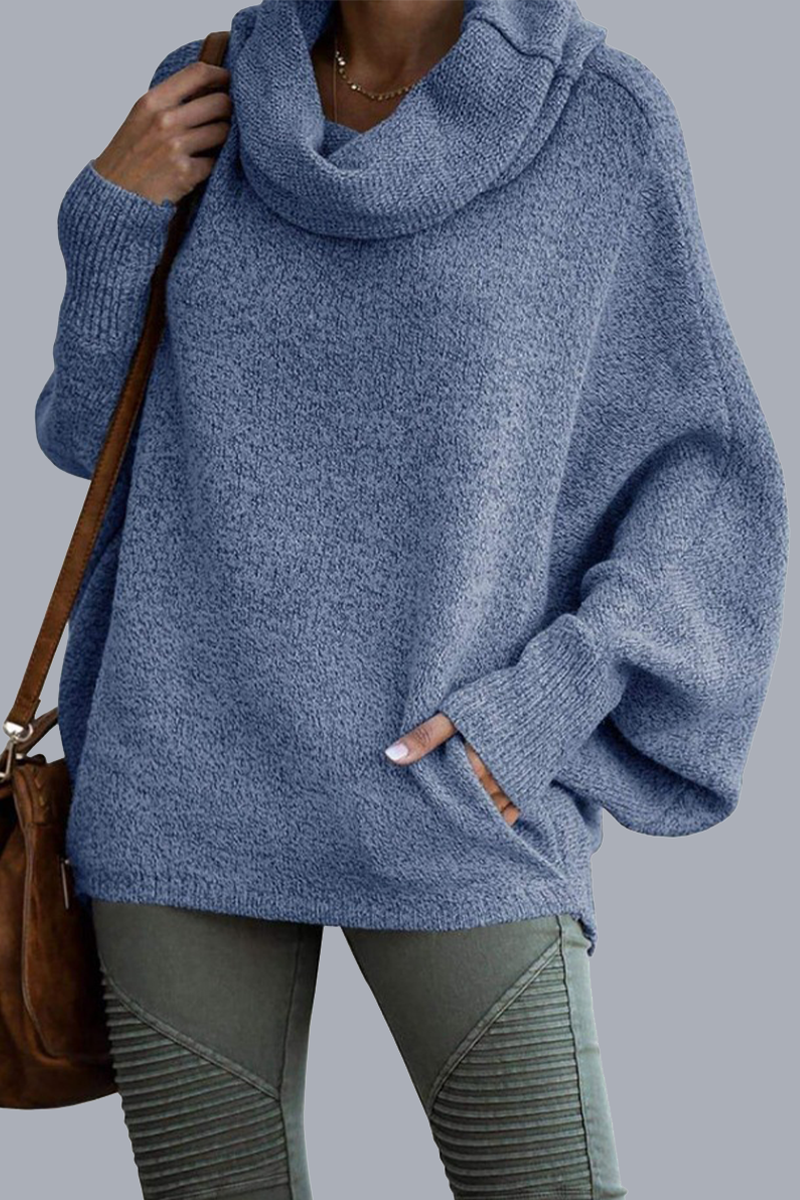 Leonor | Casual, daily sweaters with pocket shawl collar