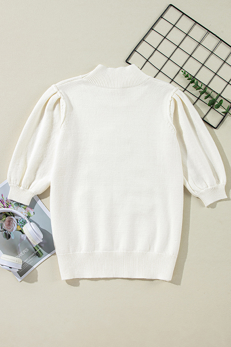 Carmen | Casual turtleneck sweaters with Christmas tree sequin patchwork