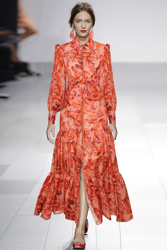 Silvia® | Maxi Dress With Balloon Sleeves And Print