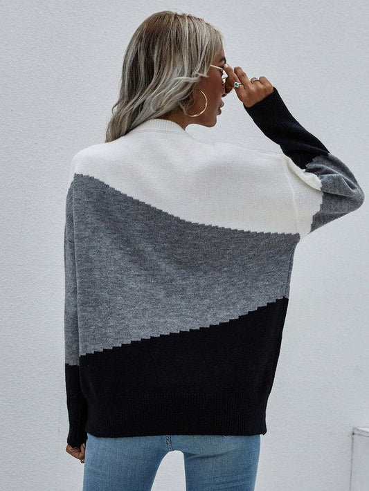 Bianca | Women's sweater with long sleeves and a round neck