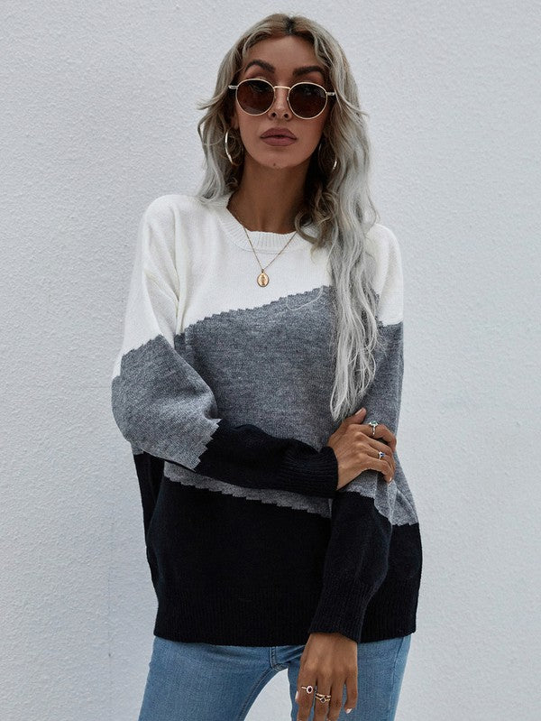 Bianca | Women's sweater with long sleeves and a round neck