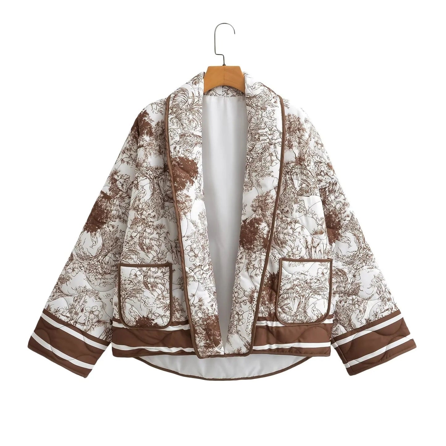 Zahira | Printed quilted jacket