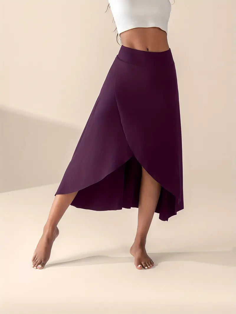 Luciana® | High Waist Slit Skirt With Pockets