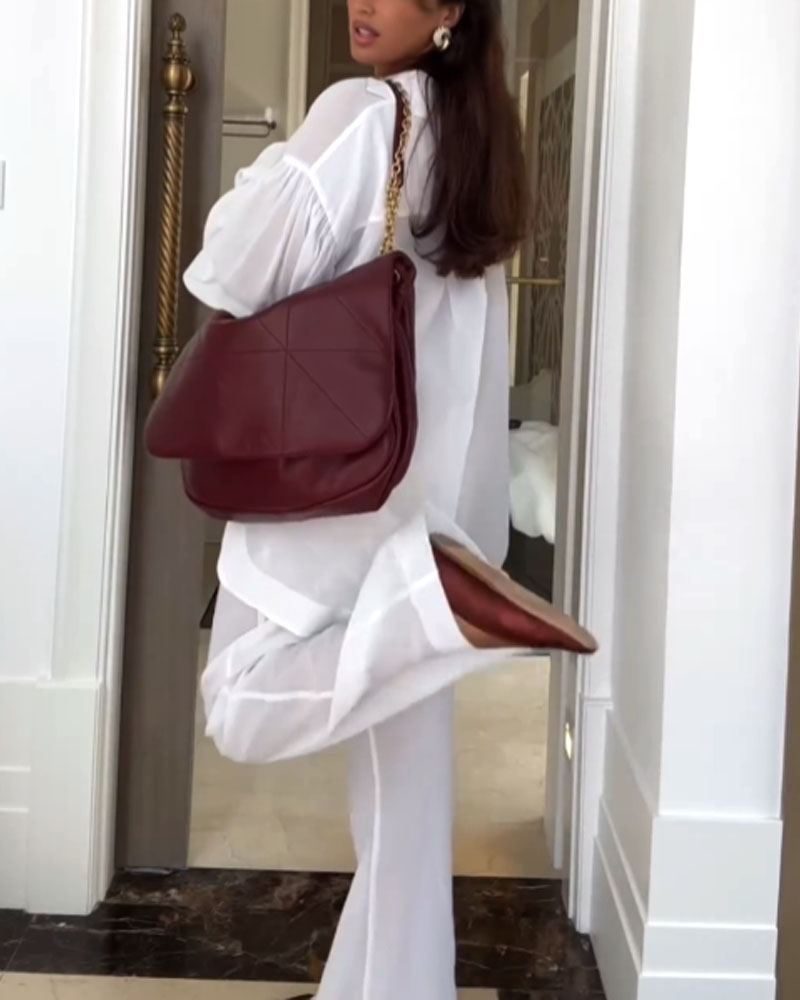 Jenna® | Linen Blouse And Long Trousers