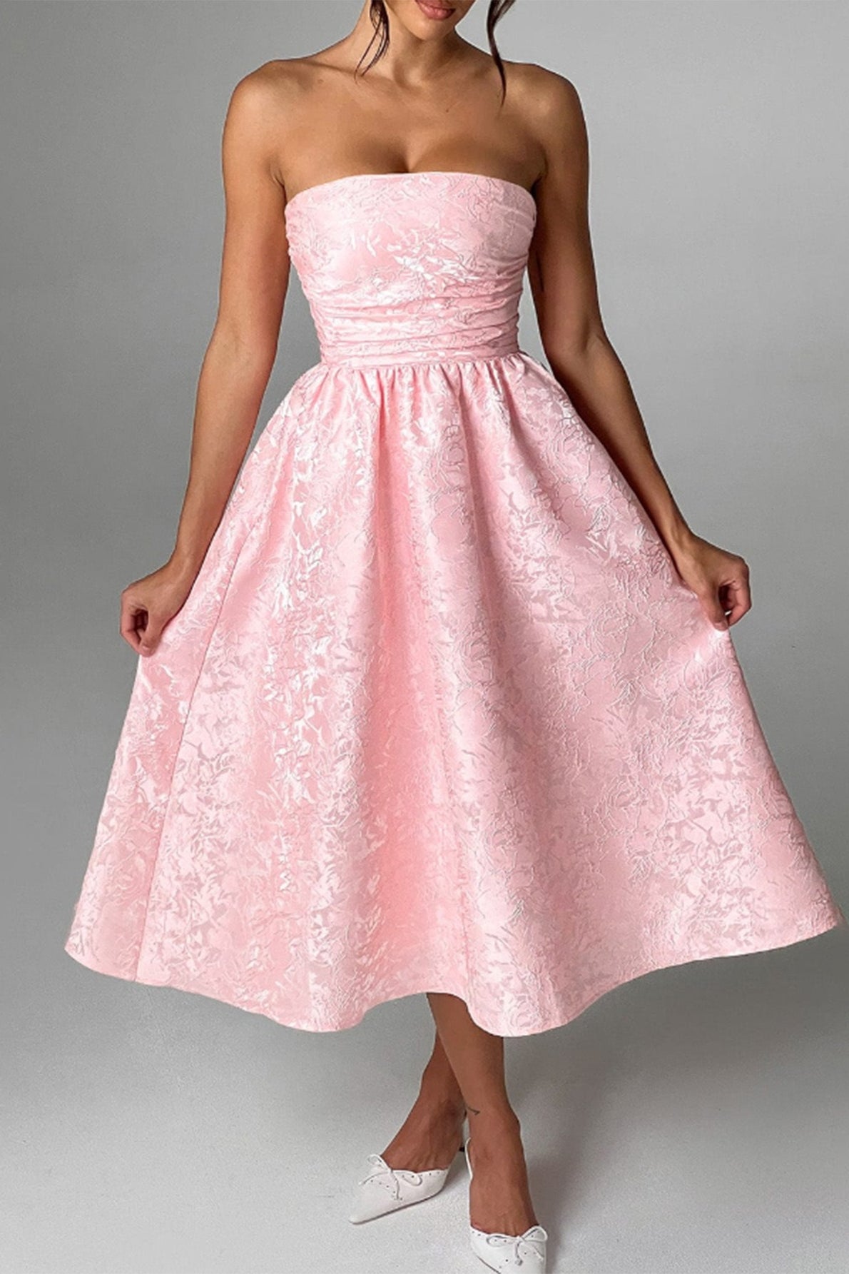 Strapless Elegant Party Dress