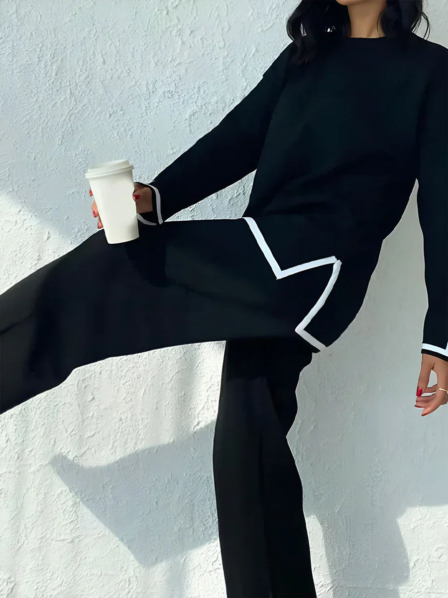 Elisa | Elegant stretch knit set to stay at home