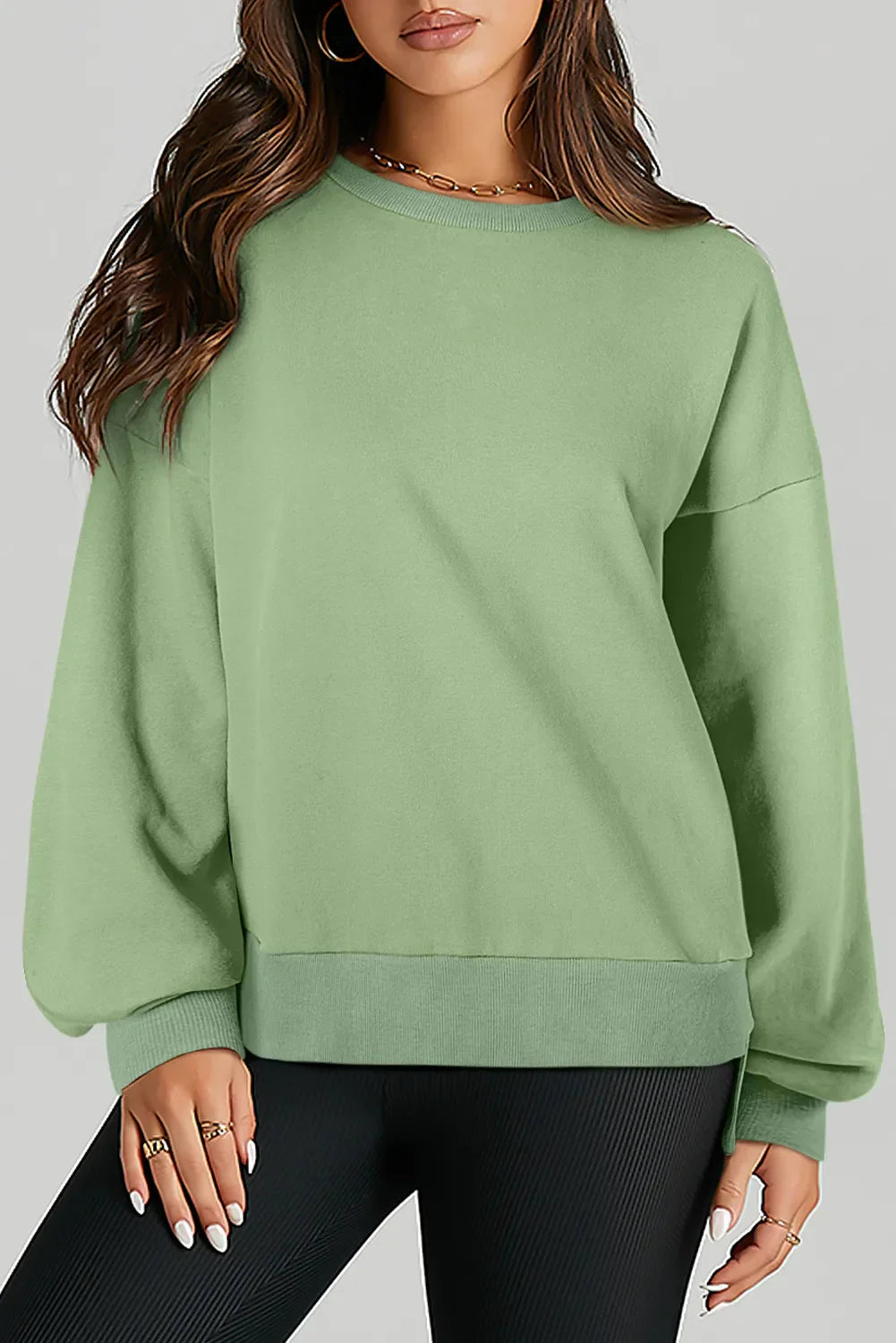 Eva | Long-sleeved crew neck sweatshirt