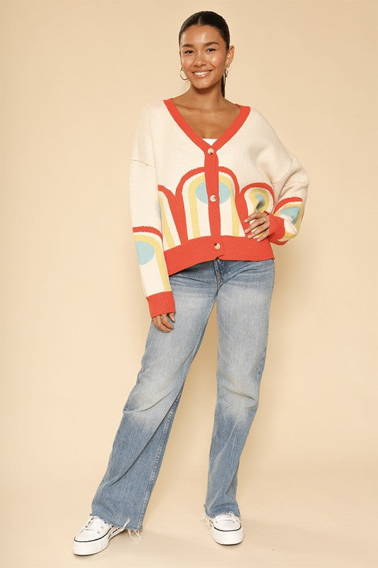 Raquel | Retro bow cardigan