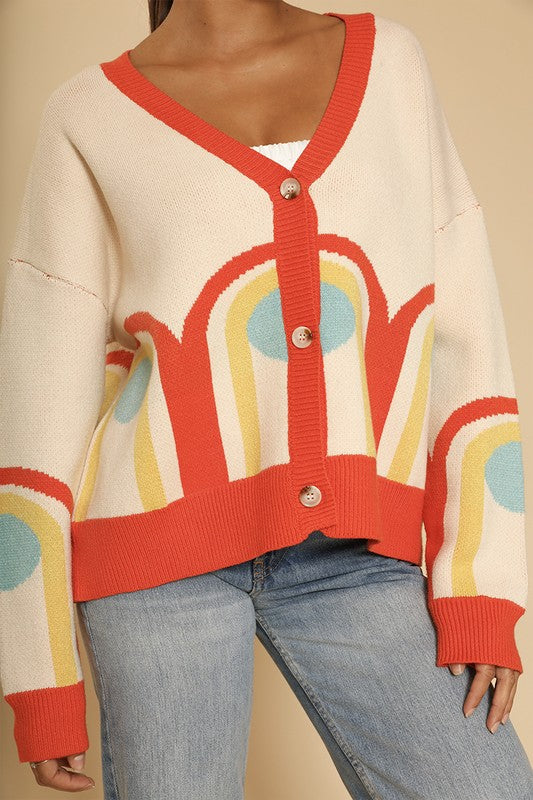 Raquel | Retro bow cardigan