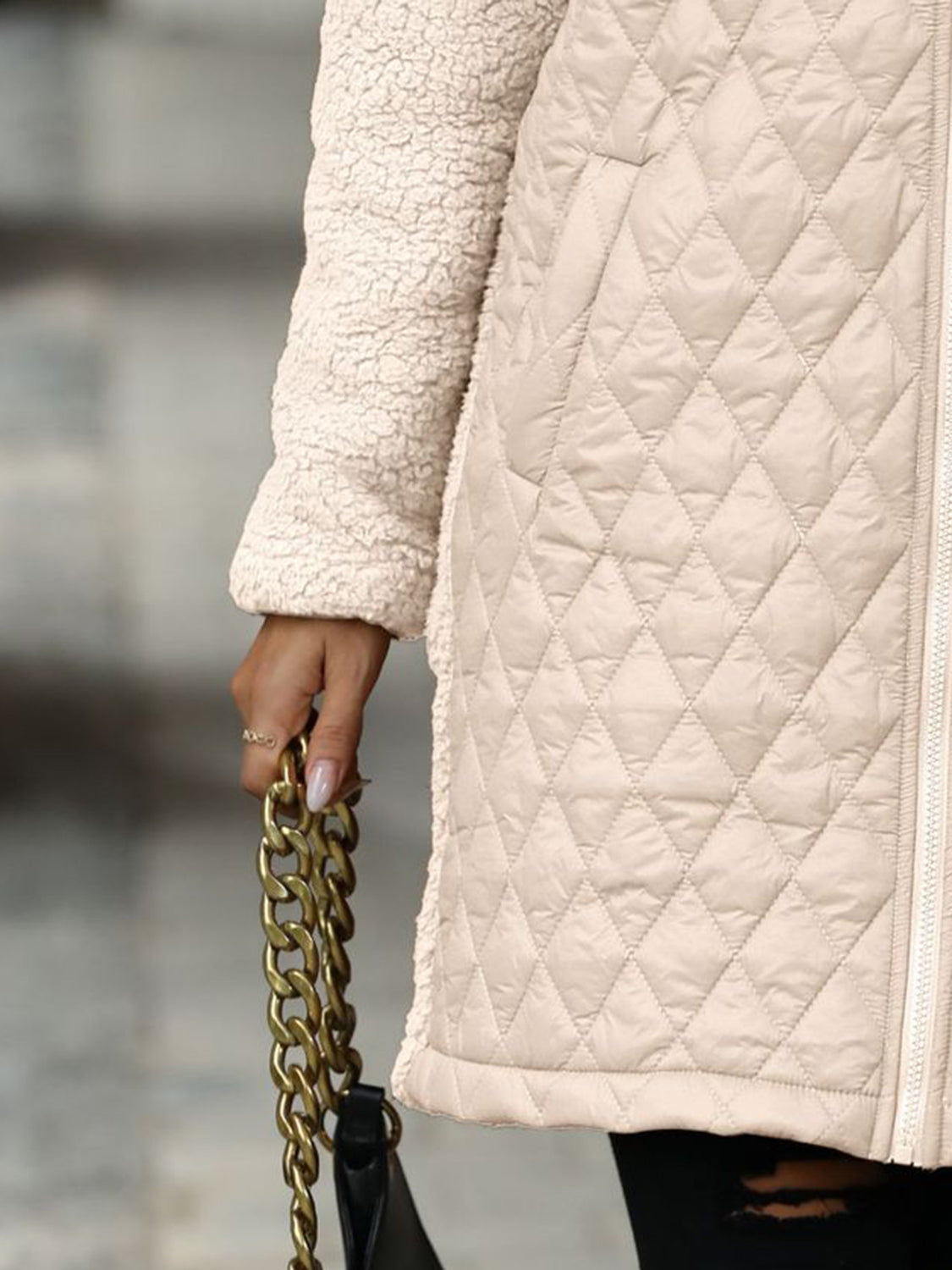 Zaira | Structured, long-sleeved, zip-up hooded coat