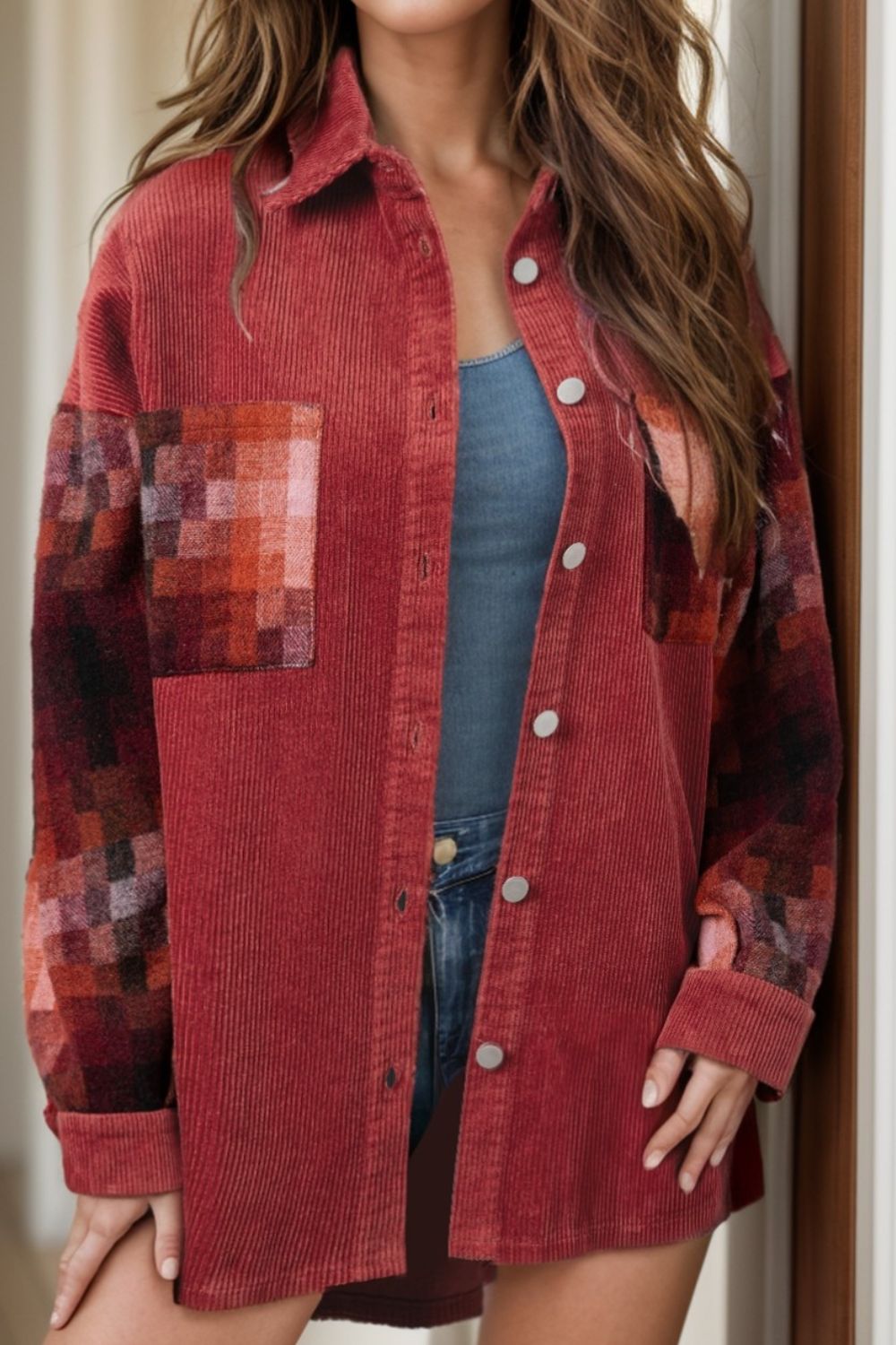 Amelia | Buttoned long sleeve jacket