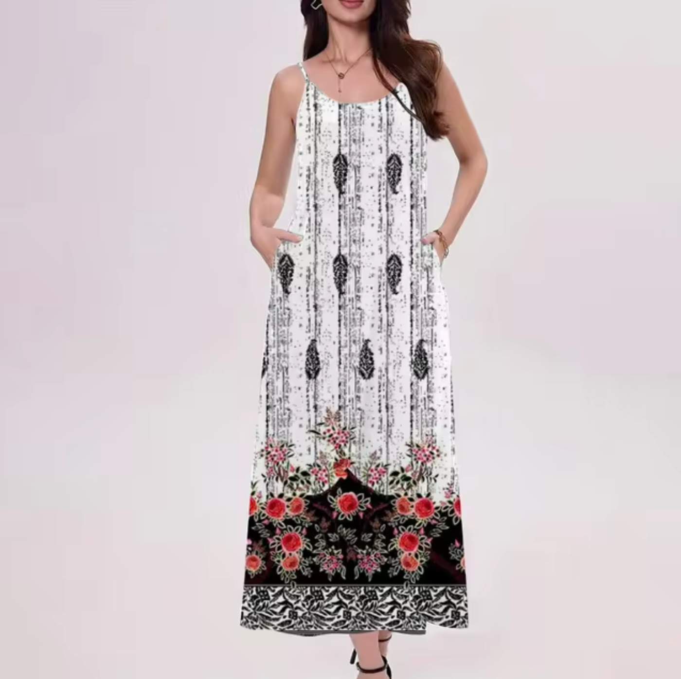 Vilma® | Elegant Printed Long Dress