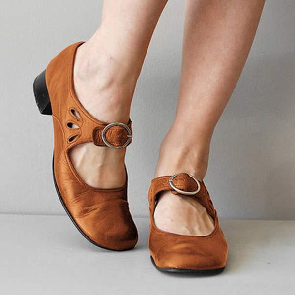 Irina® | Orthopedic Vintage Shoes With Round Toe Opal
