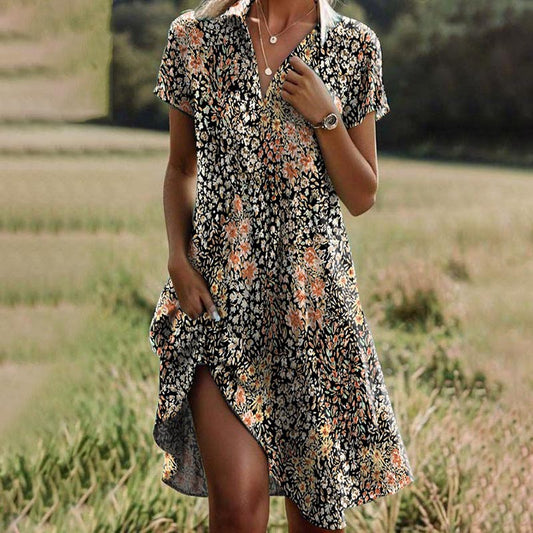 Gilda® | Vintage Floral Print Dress