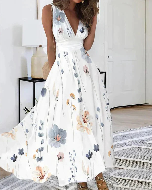 Viviana® | Floral Dress Sleeveless