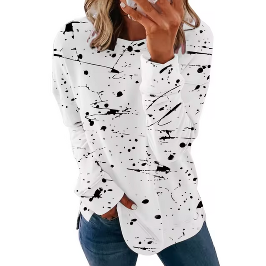 Romina | Oversized cotton long sleeve top