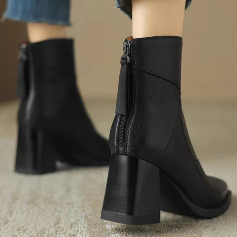 Angela | Comfortable leather boots for women.