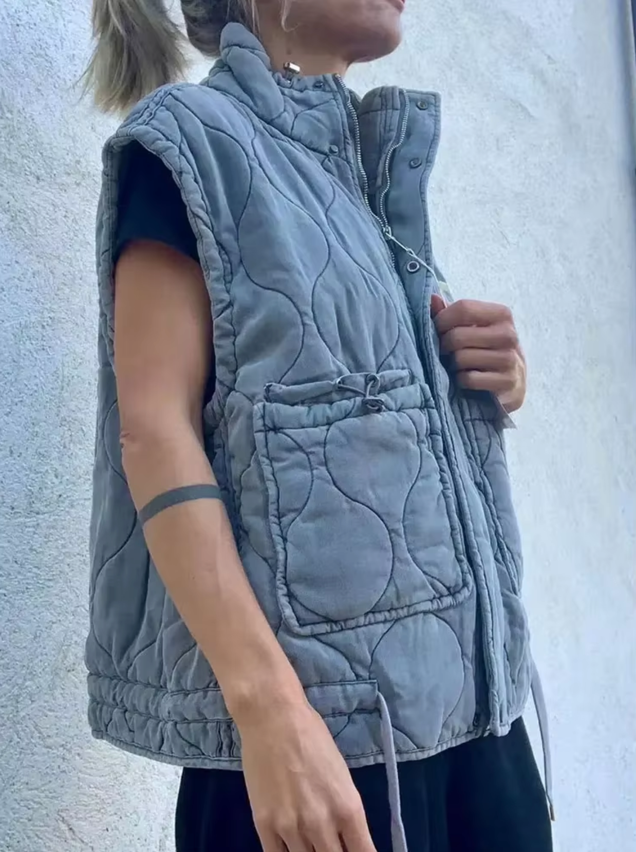 Rosario | Cotton vest with pockets