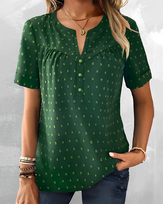 Maricel® | Blouse With V-Neck And Buttons