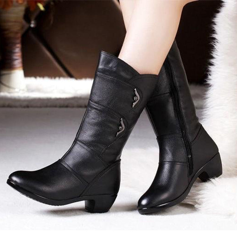 Barbara | High boots with single zip fastening