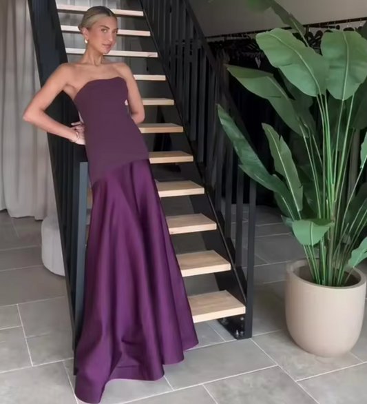 Nicoletta® | Elegant Strapless Long Dress