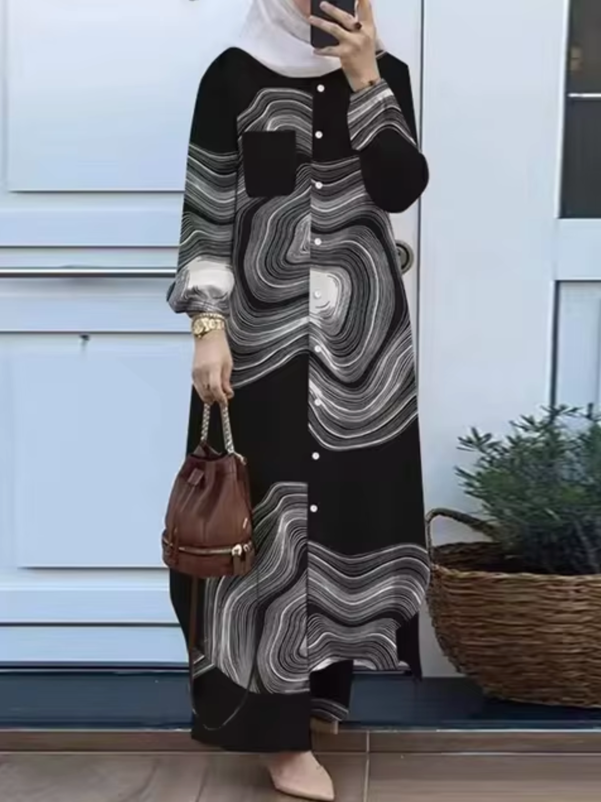 Elisa | Elegant two-piece set of trousers and dress