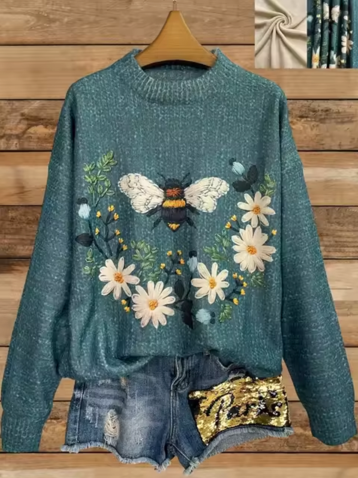 Norma | Knitted sweater with 3D print