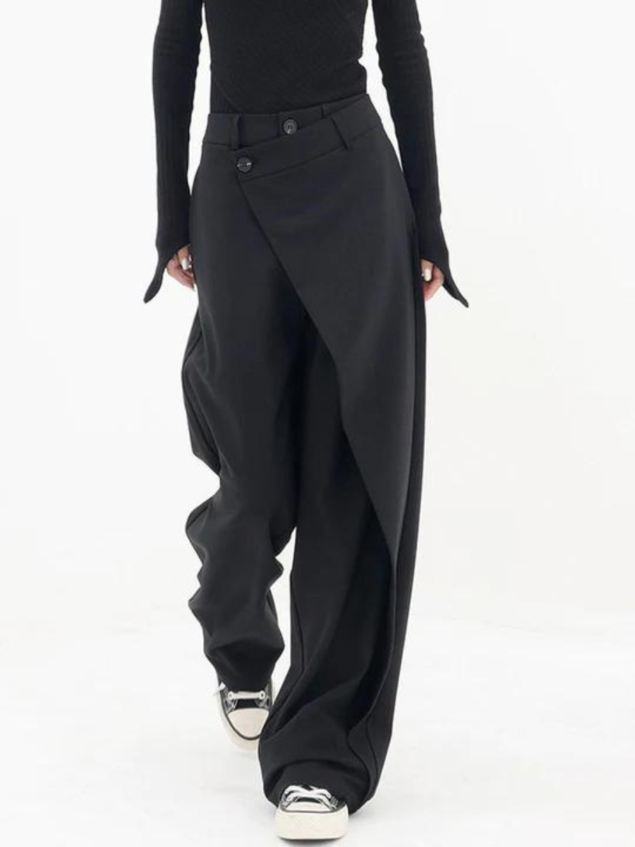 Isabel® | Asymmetric wide women's trousers