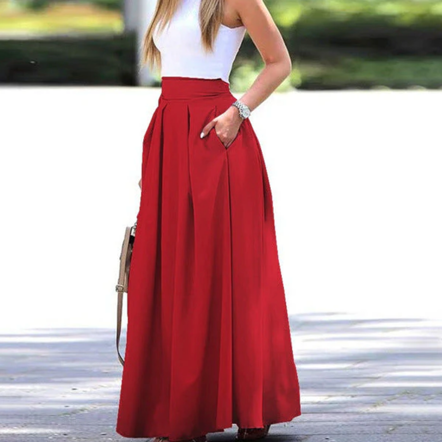 Ilaria® | Elegant, Pleated And Loose Skirt