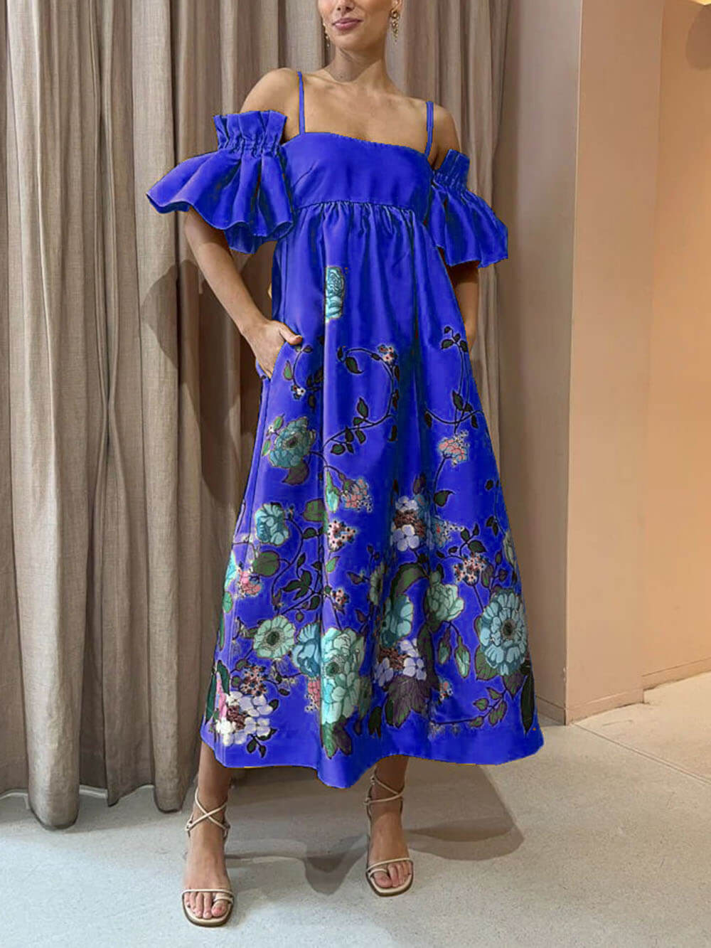 Fiora® | Dress With Marigold Flower Sleeves