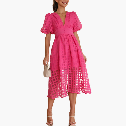 Liliana | Elegant Summer Midi Dress for Effortless Style