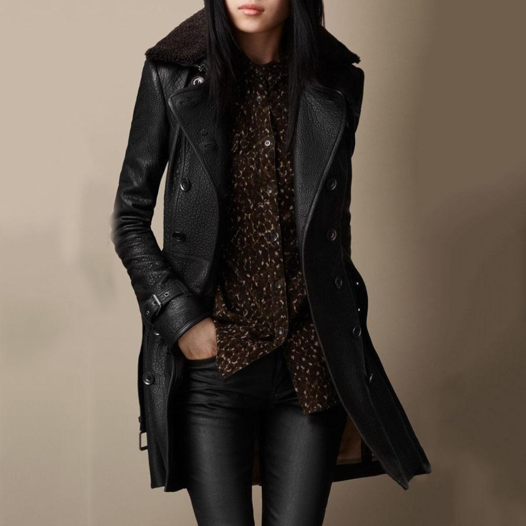 Maria Fernanda | Black leather jacket