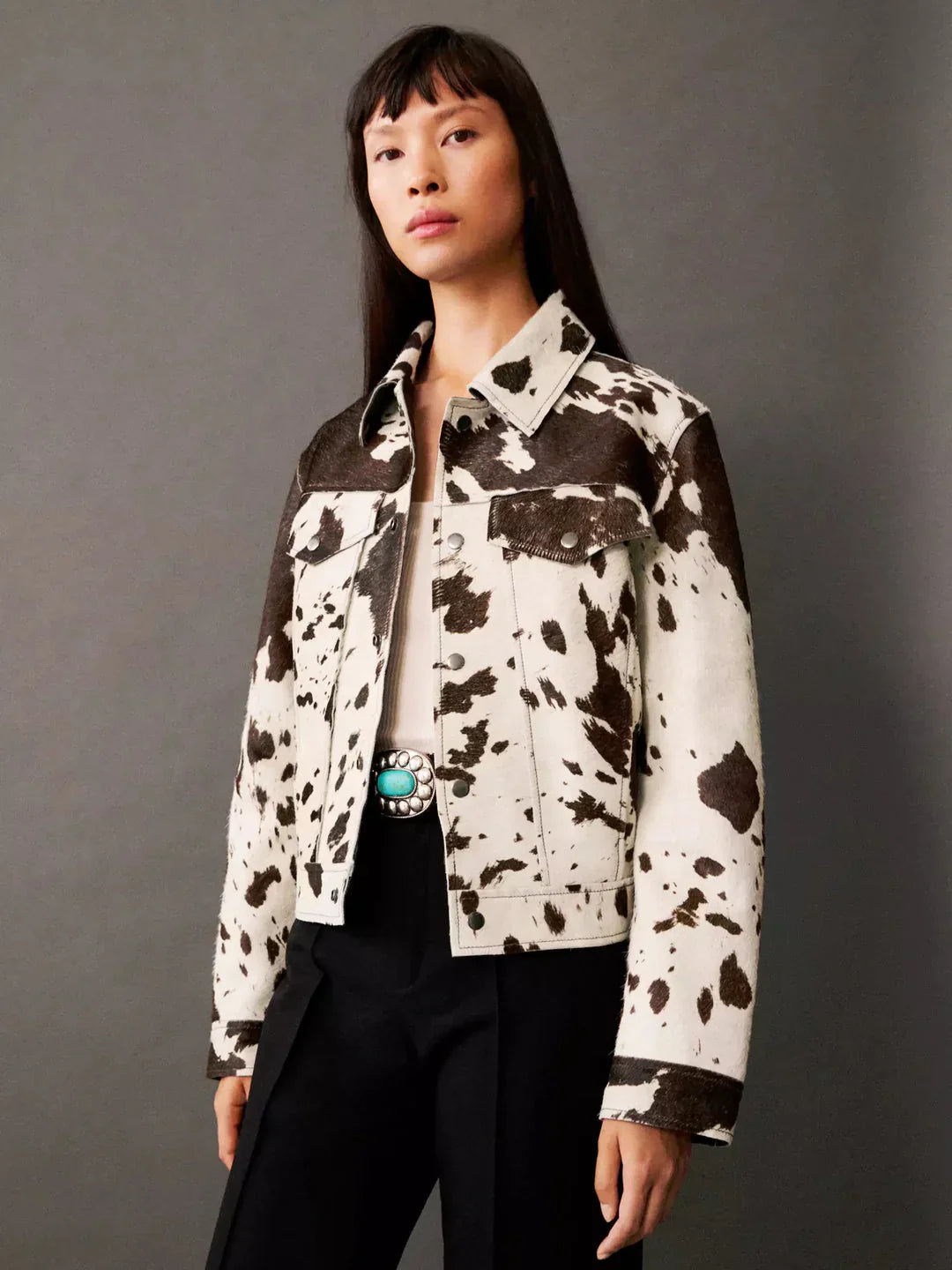 Dolores | PRINTED LEATHER JACKET
