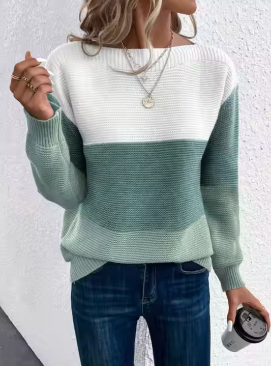 Rafaela | Tri-color knitted sweater