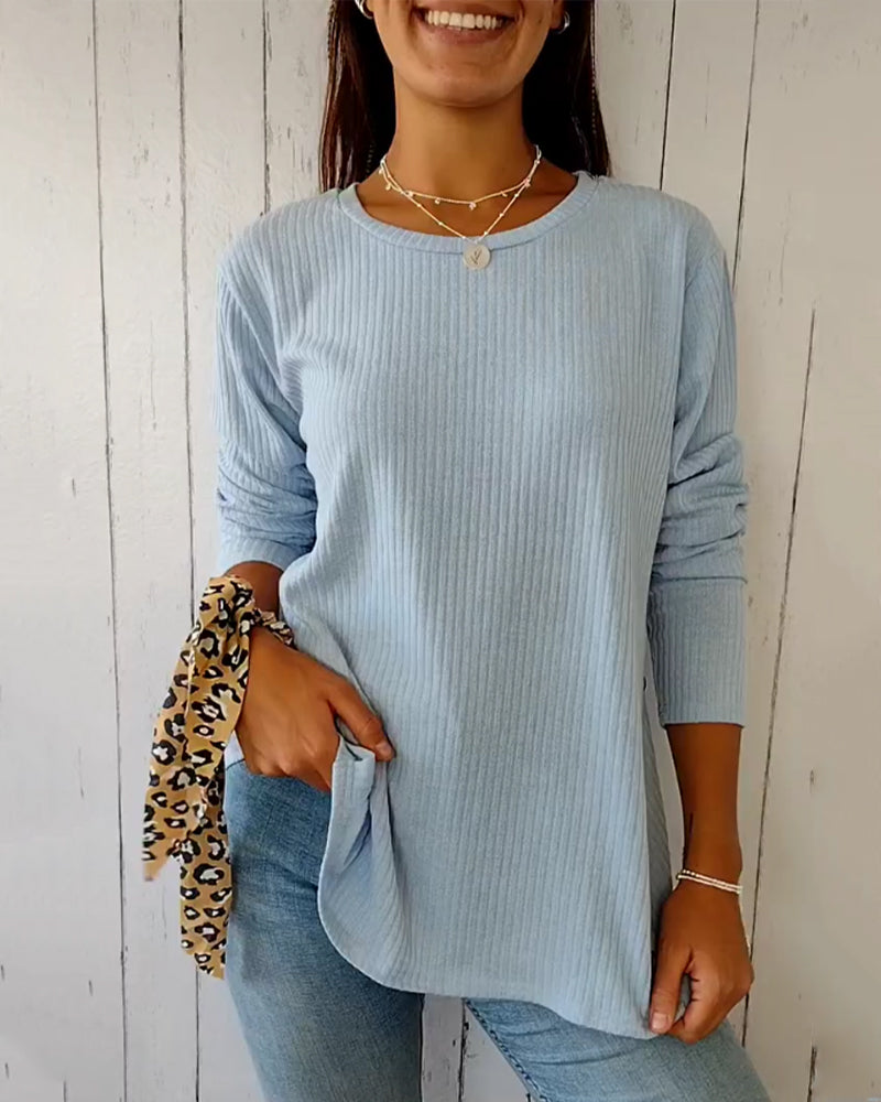 Viola | Long-sleeved shirt with a crew neck