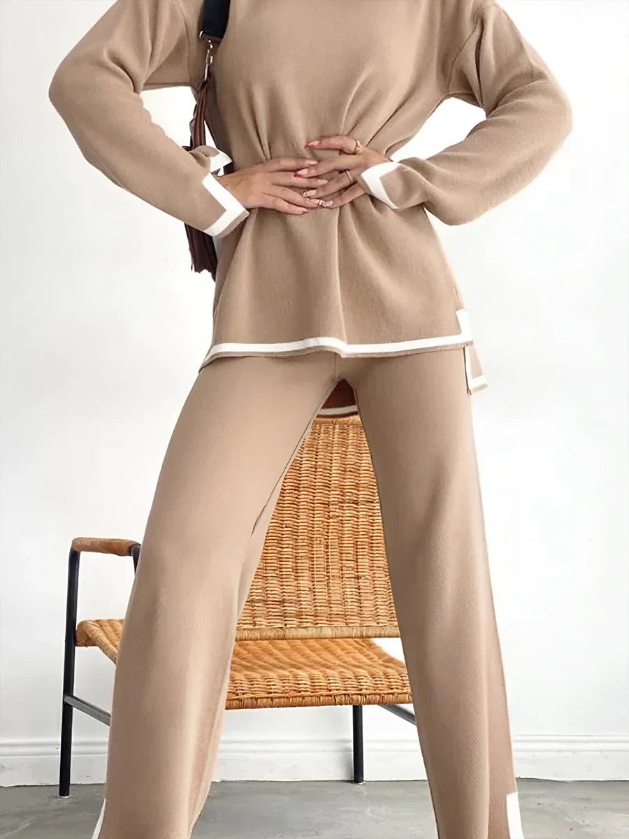 Elisa | Elegant stretch knit set to stay at home