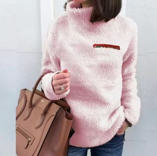 Reina | Turtleneck sweater made of soft plush