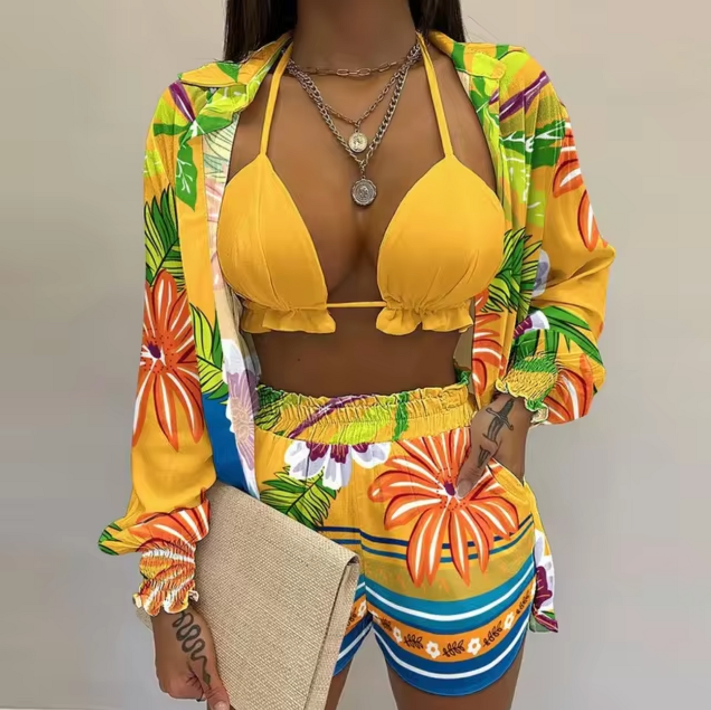 Eva® | Vibrant Print Swimsuit Set