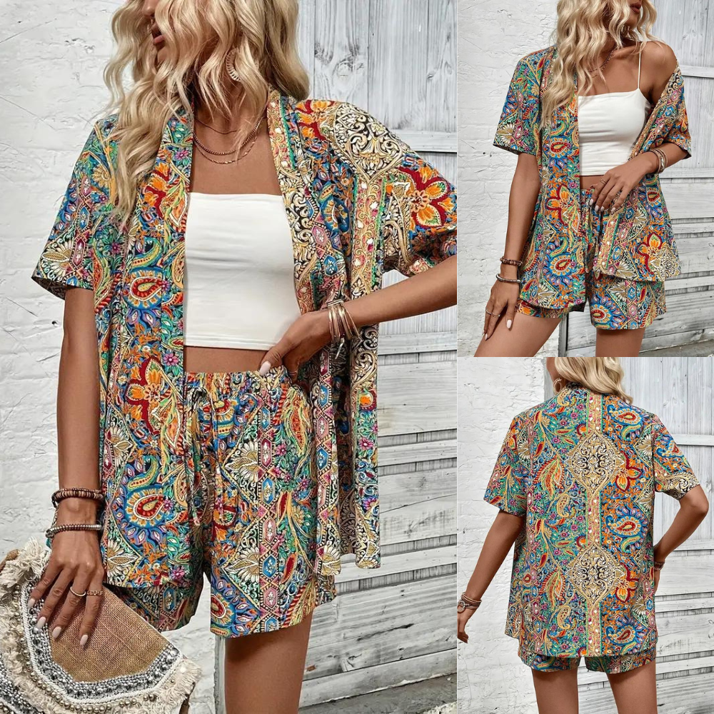 Nives® | Paisley Print Two-Piece Set