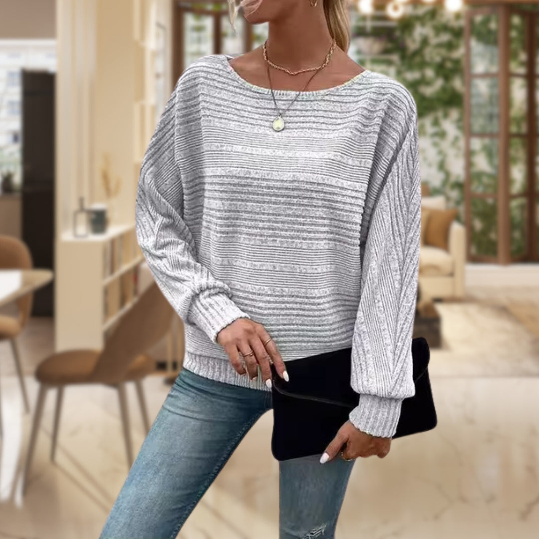 Eugenia | Casual charm ribbed sweater