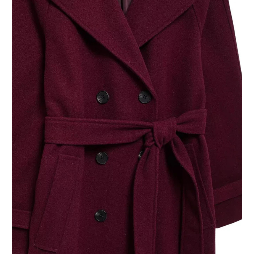 Adriana® | Elegant burgundy coat